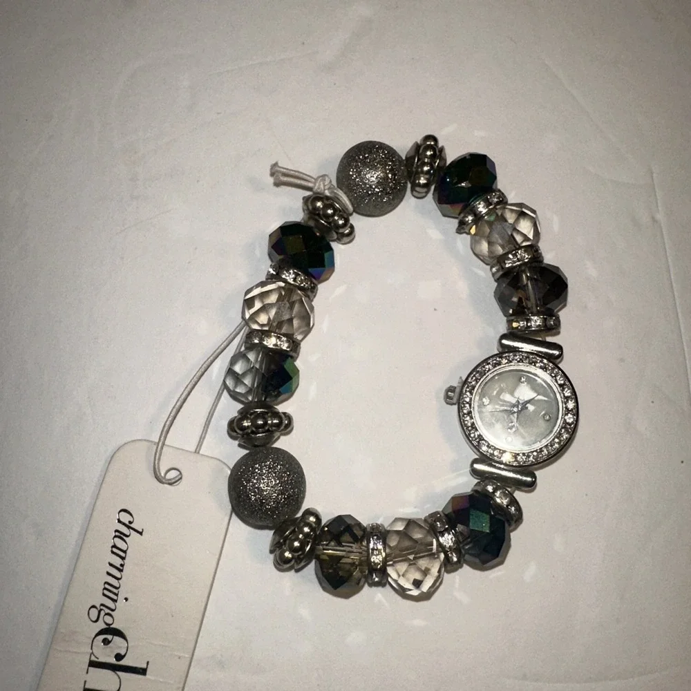 Charming and Charlie Watch Silver and Grey Tones NEW
